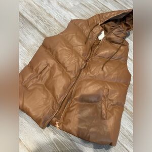 Brown Puffer Vest